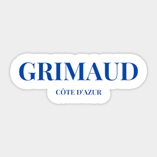 Grimaud France Côte d'Azur Sticker